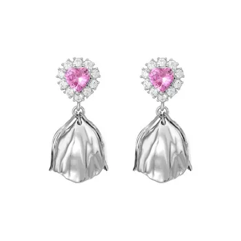 GITHA Copper Alloy Rhodium Plated Earrings Women's