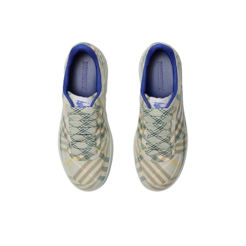 Burberry Terrace Low-Top Skateboard Shoes Women's Green-2