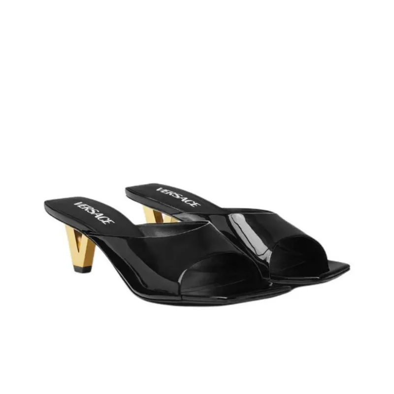 VERSACE Slide Slippers 5.5cm Women's Black-2