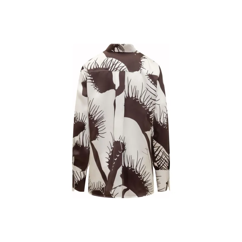 Ferragamo Venus Printed Button Up Shirt-1