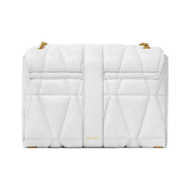 FANSIZHE Lambskin Shoulder Bag, Crossbody Bag Women's White-2