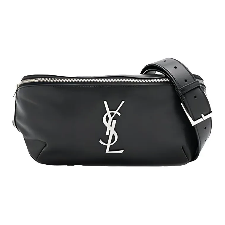 SAINT LAURENT Classic Belt Bag Monogram Black-0