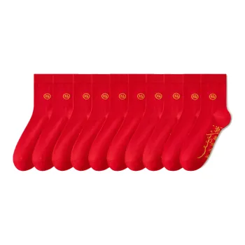 Lan Miao Mid Calf Socks Men's 10 Pack