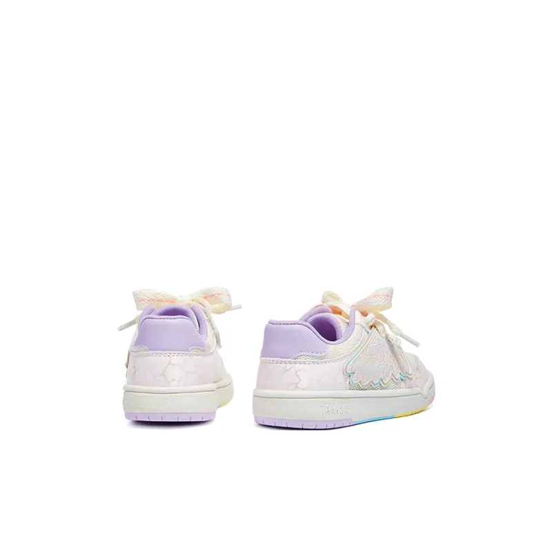 TARANIS Slip Resistant Breathable Kids' Skateboarding Shoes White/Pink Children Aged 3 7 Years Old-2