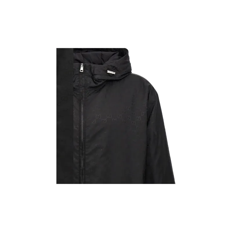 GUCCI Zip Up Hooded Coat-6