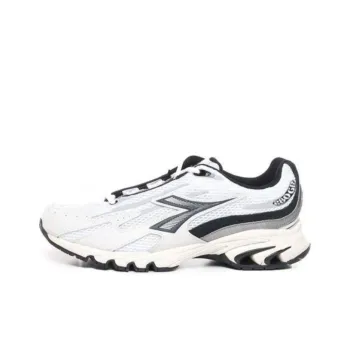 Diadora Heritage Anti Slip Wear Resistant Low Top Casual Shoes Men's White Black
