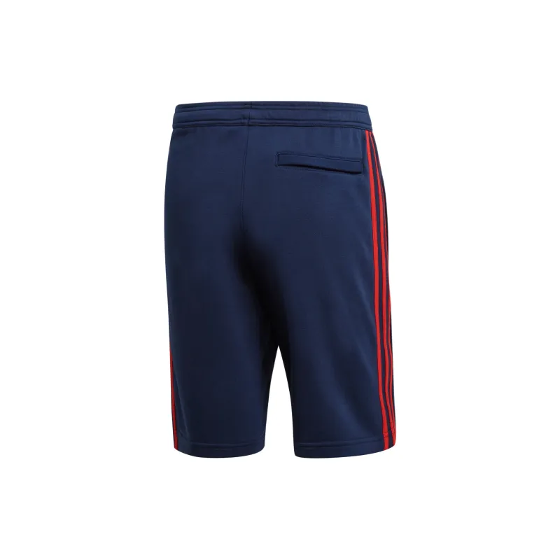 Adidas FC Bayern Munich Soccer Collection 3S SWT SHO Sports Shorts Men's College Navy/Bayern Red-1