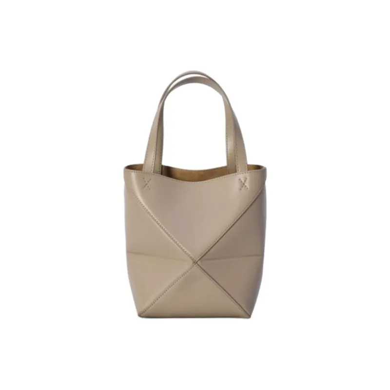 LOEWE Puzzle Fold Calfskin Shoulder Bag, Crossbody Bag, Handbag Mini Women's Sand-0