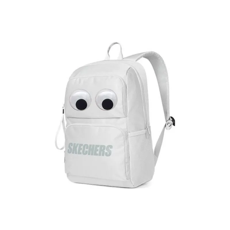 Skechers Fabric Big Eyes Backpack Regular Unisex Lunar Gray, Large Eyes, Individually Packaged-1