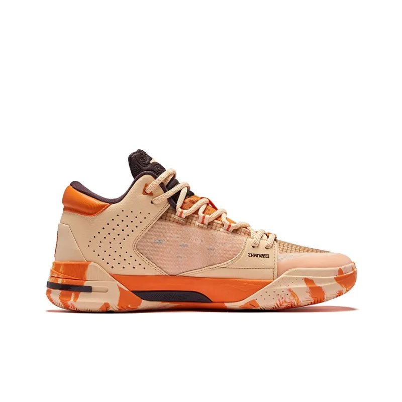 Erke Basketball Shoes Men Low Top Cinnamon Citrus Orange-1