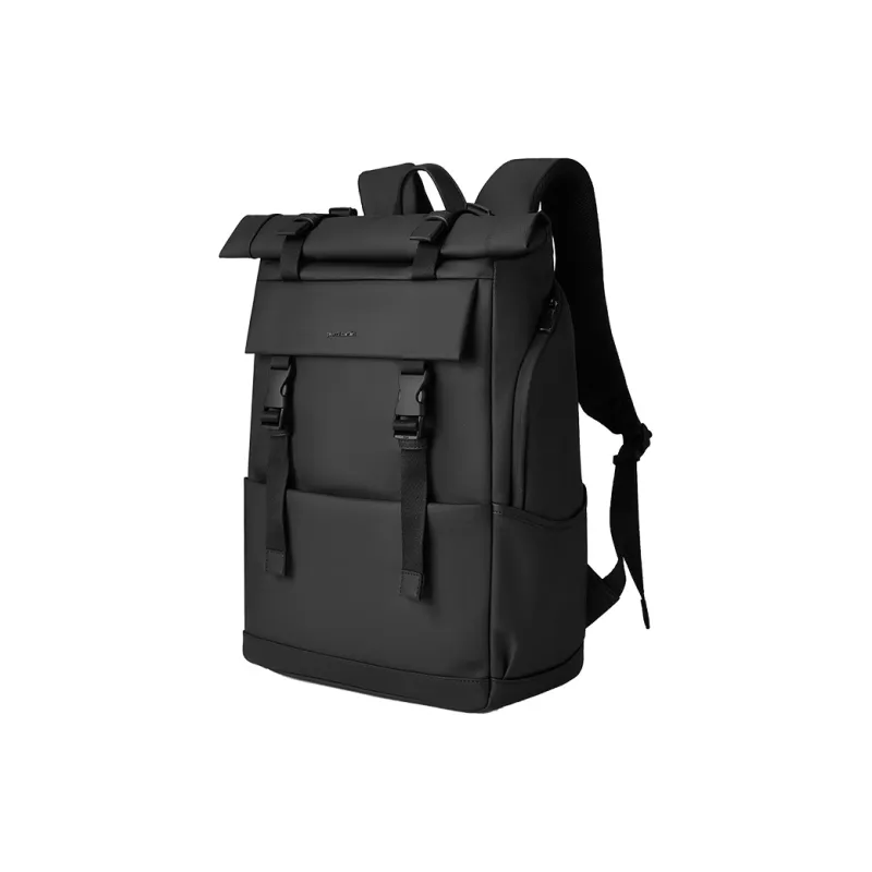 PIERRE CARDIN 1800D Membrana Dermalis Casual Commute Laptop Backpack Tubas Men's Black-3