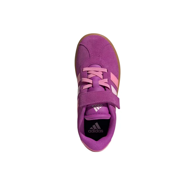 Adidas VL COURT 3.0 Anti Slip Wear Resistant Low Top Kids' Skateboarding Shoes Pink Children Aged 3 7 Years Old-3