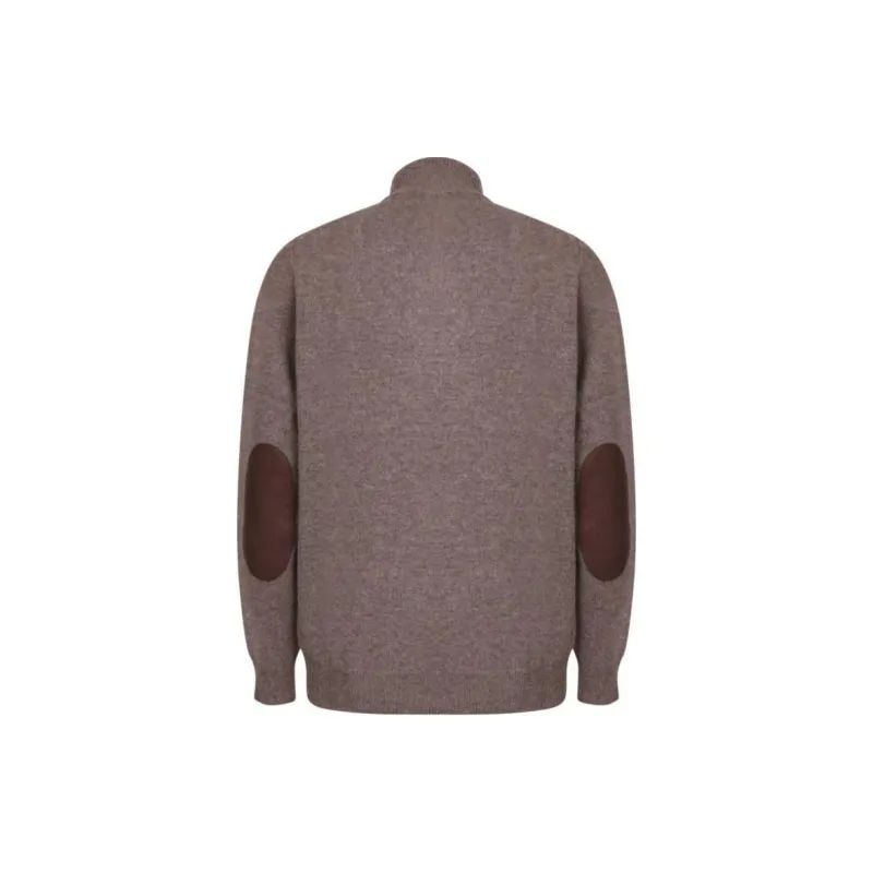 BARBOUR High-Neck Half Buttoned Knit Jumper-1
