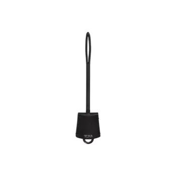 TUMI Cow Leather Charm Bag Accessory Women's Black
