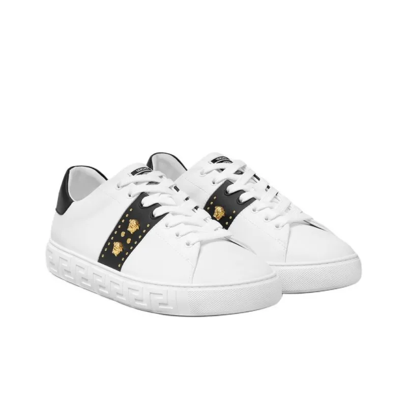 FANSIZHE Greca Low Top Skateboard Shoes Men's White-2