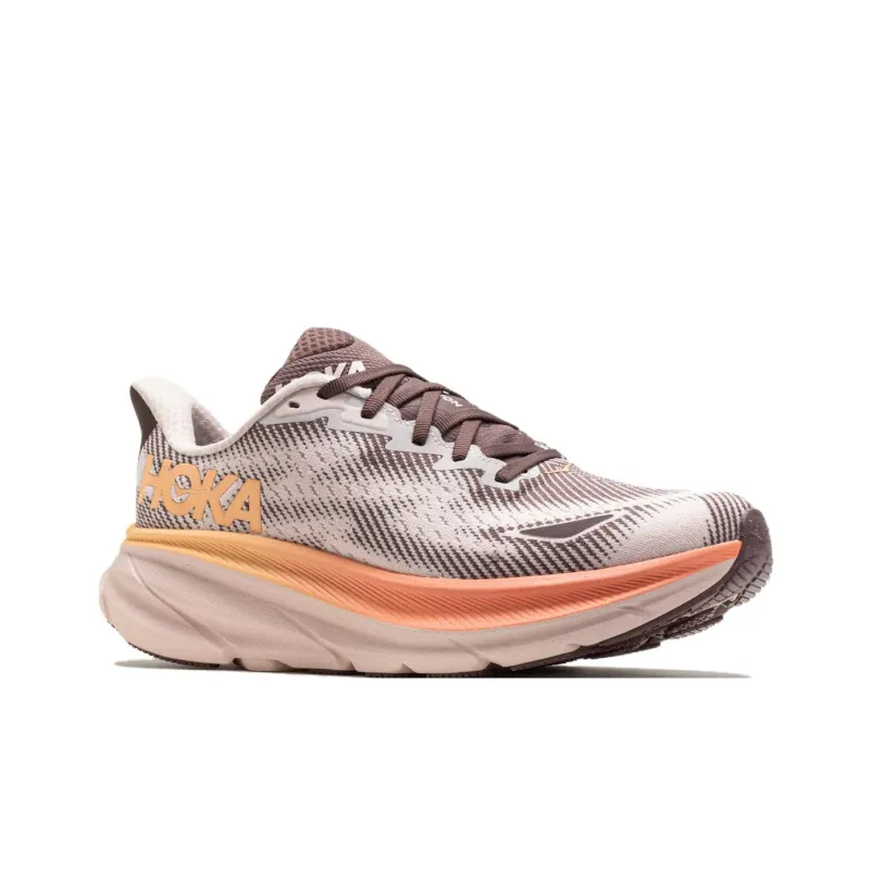 HOKA ONE ONE Clifton 9 Anti-Slip Wear-Resistant Low-Top Running Shoes Women's Pink-2