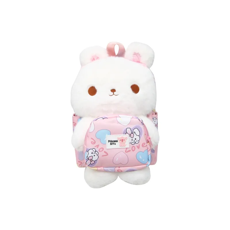 RUIPAI Nylon Plush Backpack Regular Women's Blue/Beige Yellow/Light Pink/Dark Pink-16