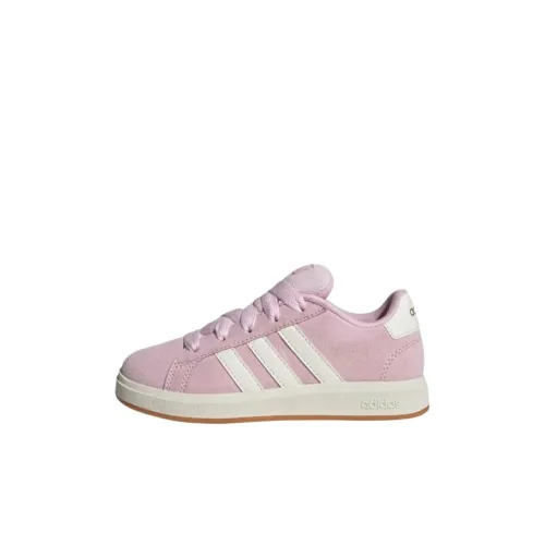 Adidas Anti Slip Wear Resistant Low Top Kids' Skateboarding Shoes Pink Gray Kids'