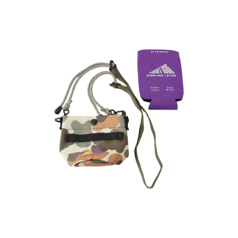 New Balance Polyester Shoulder Bag, Crossbody Bag Regular Unisex Beige-2