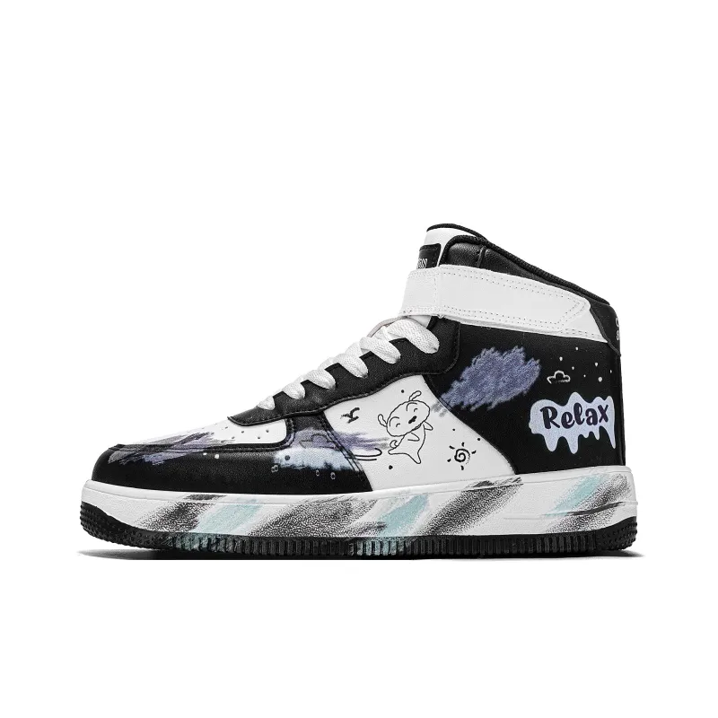 Crayon Shinchan High Top Skateboard Shoes Unisex-7