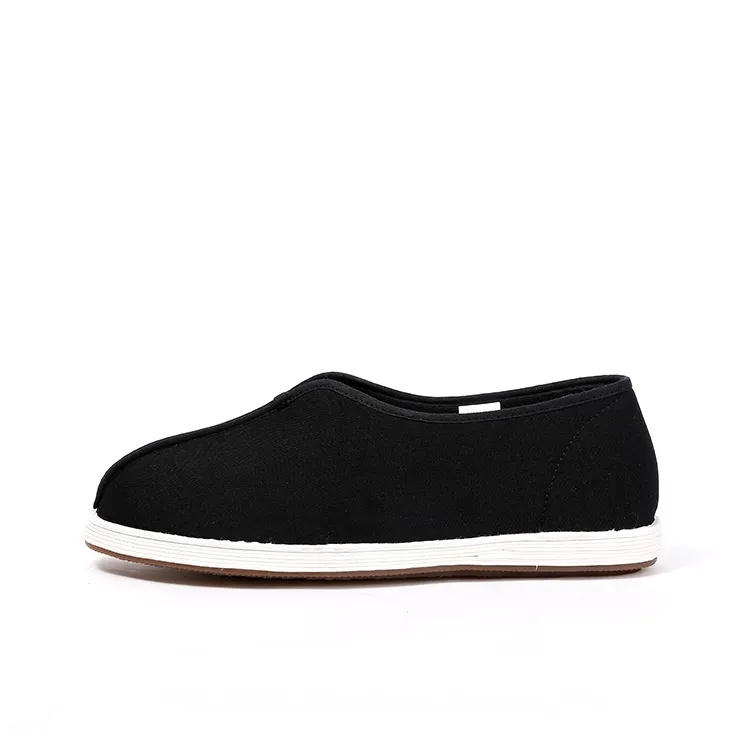 Old Meihua Slip Resistant Low Top Casual Shoes Men's Black-0