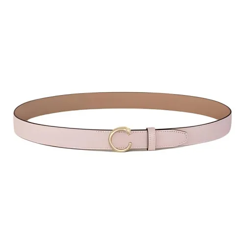 CARTIER Calfskin Leather Belts Women's Pink Width: 2.5CM
