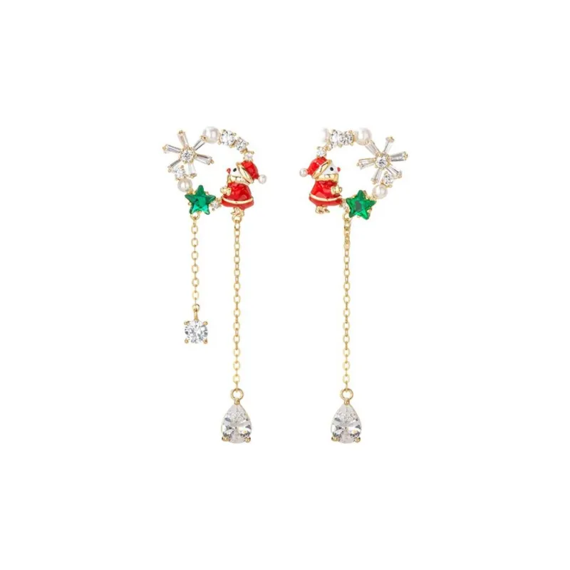 QLADY S925 Silver Stud Earrings Women's-0