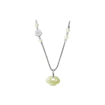 FUSSEM Hetian Jade Necklaces Green Jade Unisex