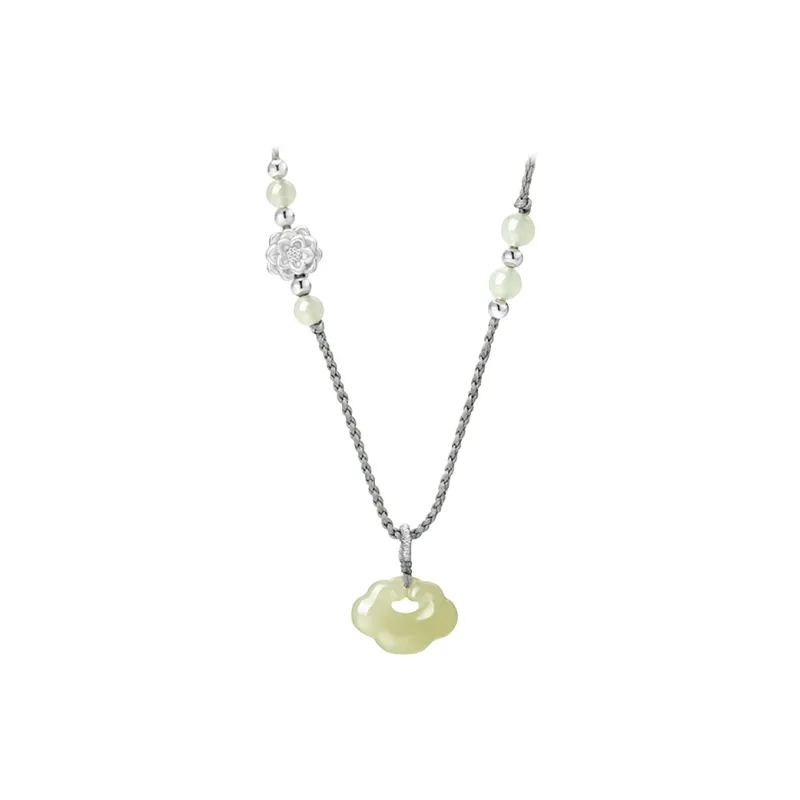 FUSSEM Hetian Jade Necklaces Green Jade Unisex-0