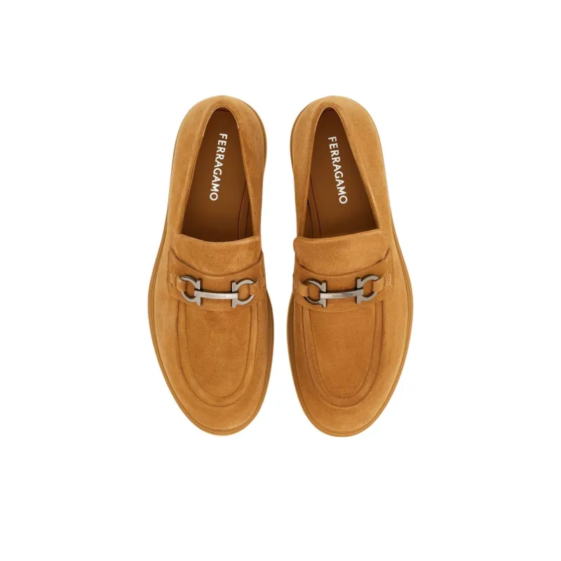 FERRAGAMO GANCINI Loafers Men's Camel-3