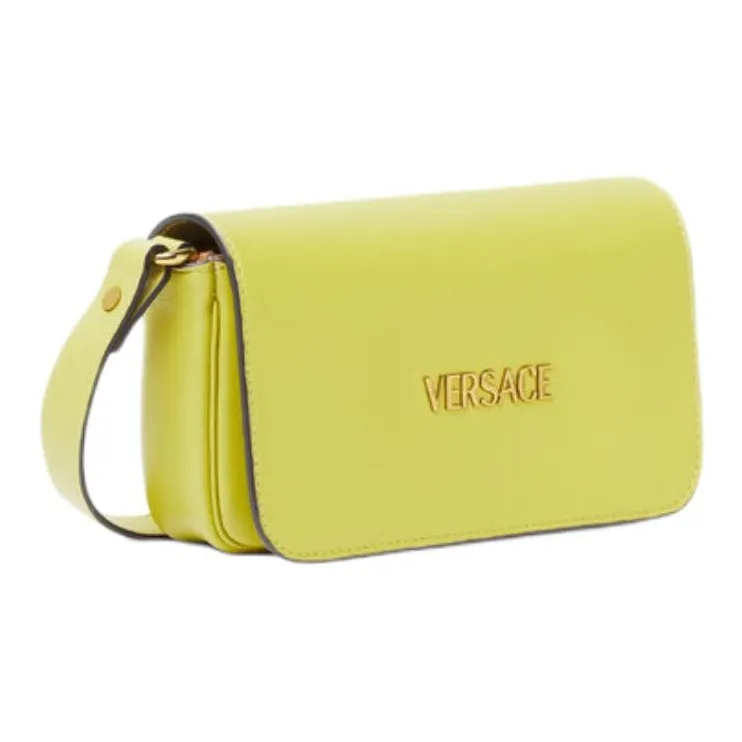 VERSACE Lambskin Shoulder Bag, Crossbody Bag Mini Women's Green-1