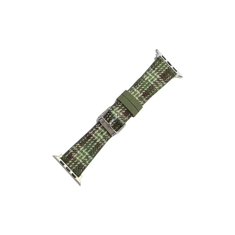 NCFCK Apple Compatibility Watch Band Woolen Leather Material-4