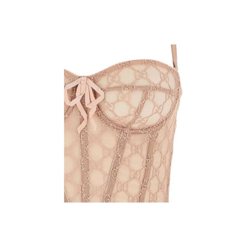 GUCCI Gg Tulle Bralette-3