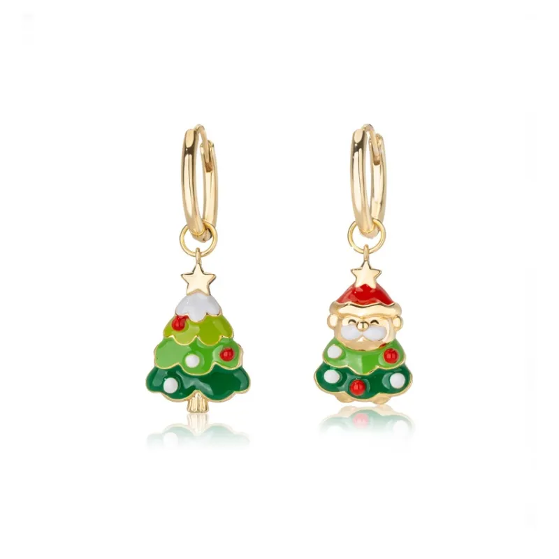 QLADY Alloy Oil Drip Earrings Women's-0