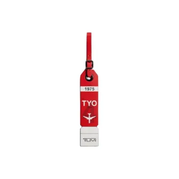 TUMI Travel Access Luggage Tags Red