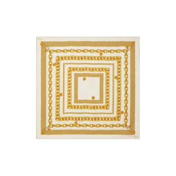 VERSACE Chain Link-print Scarf