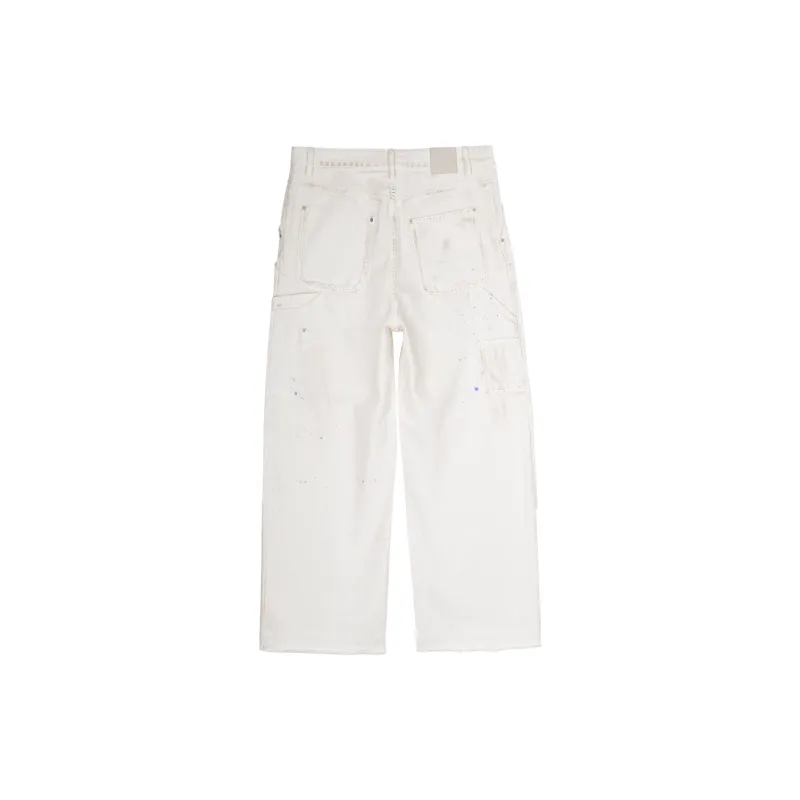 SIMPLE PROJECT Jeans Unisex White-1