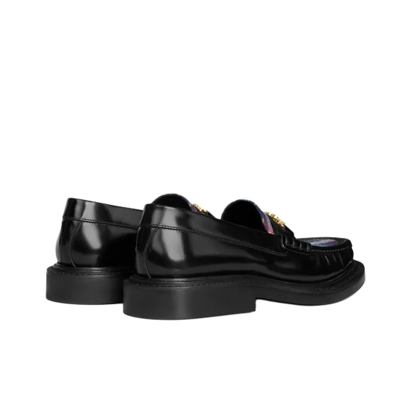 CELINE Triomphe Loafers Women's Black-3