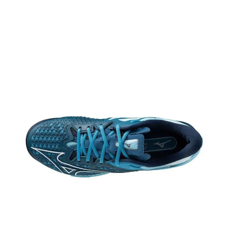 Mizuno Wave Exceed Tour 6 Anti Slip Wear Resistant Low Top Tennis Shoes Unisex Blue-2