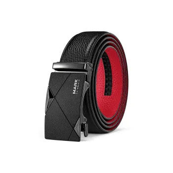 FAIRWHALE Top Grain Cow Leather Belts Men's Width 3.5CM