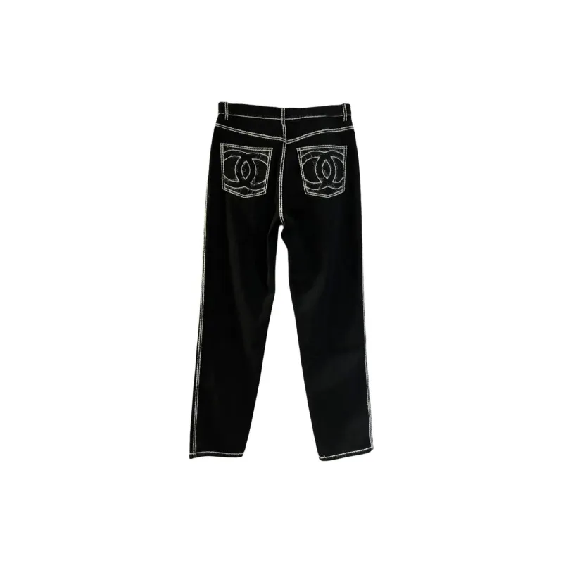 CHANEL FW24 Casual Pants Women's Black-1