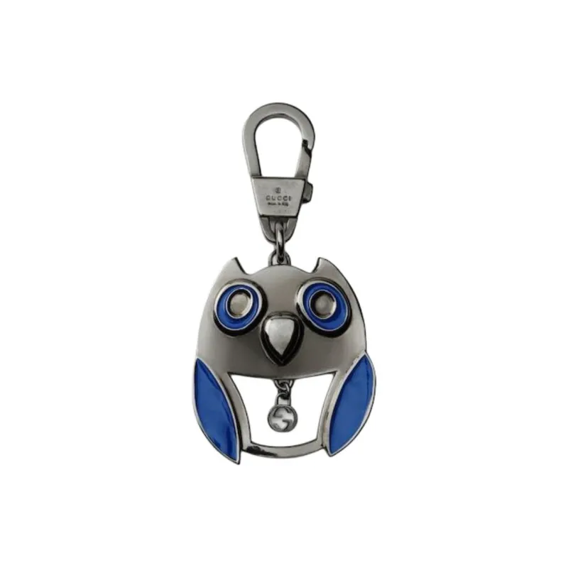 GUCCI Metal, Enamel Keychains Unisex Silver-0