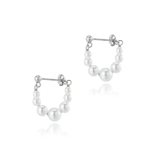 CUOOYINO 925 Sterling Silver Earrings Women's Silver