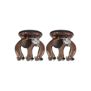 UNABERRY Acrylic Faux Crystal Hair Clips Women's