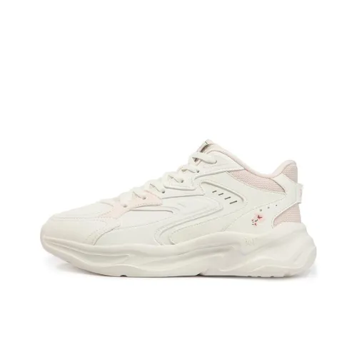 361° Kesar 2 Anti Slip Wear Resistant Mid Top Casual Shoes Women's White Pink