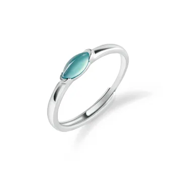 Double Happiness Gift Ice Type Jadeite Rings Women's