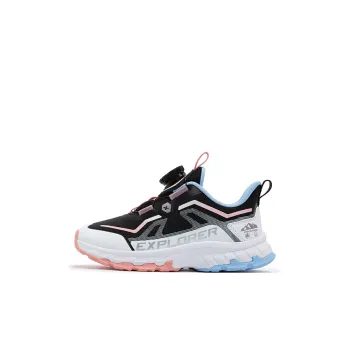 XTEP Non slip Support Low Top Kids Lifestyle Shoes Black Hazelnut Pink Kids'