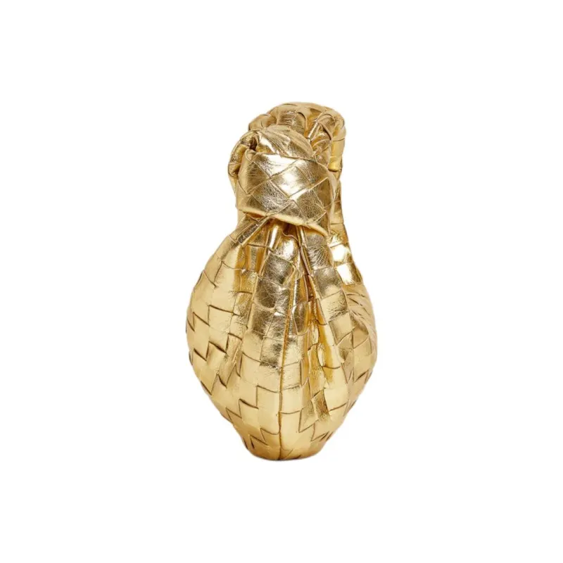 Bottega Veneta JODIE Lambskin Handbag Mini Women's Gold-1