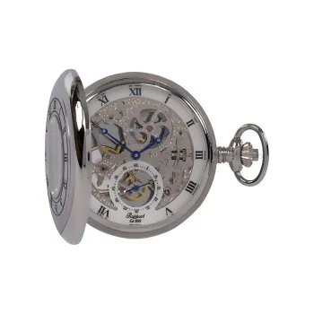RAPPORT Mechanical Movement Manual Mechanical Movement Metal Pocket Watch 53mm Unisex Silver