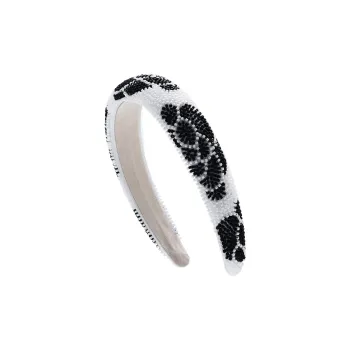 ROYALSASA Acrylic Beads Acrylic Bottom Clamp Headbands Women's